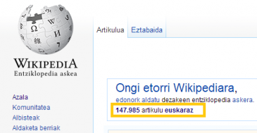 Euskarazko Wikipedian 1.000 sarrera berri igo dituzte