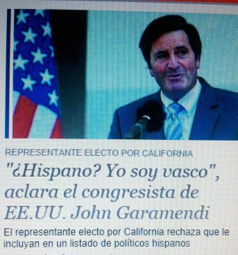 John Garamendi: "Hispanoa? Ez, ni euskalduna naiz"