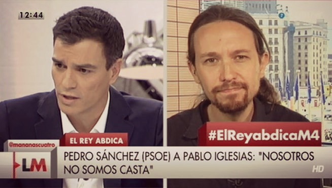 Pedro Sanchez eta Pablo Iglesias