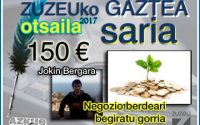 Jokin Bergarak irabazi du otsaileko Zuzeu GAZTEA saria