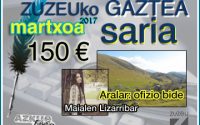 Maialen Lizarribarrek erdietsi du martxoko Zuzeu GAZTEA saria