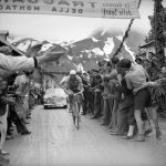 Gino Bartali tackles a mountain stage 1940.