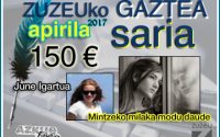 June Igartuak lortu du apirileko Zuzeu GAZTEA saria