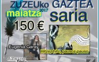 Eugenia Garayk eskuratu du maiatzeko Zuzeu Gaztea Saria