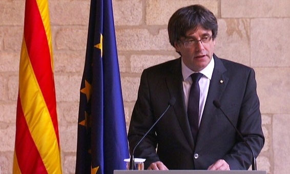 Carles Puigdemonten agerraldia