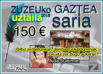 Aida Suleiman-ek lortu du uztaileko Zuzeu Gaztea Saria