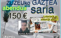 Ioritz Ardeok irabazi du Abenduko Zuzeu Gaztea Saria