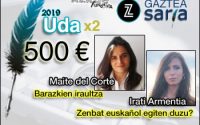 Del Cortek eta Armentiak irabazi dute, erdibana, Udako Zuzeu Gaztea Saria