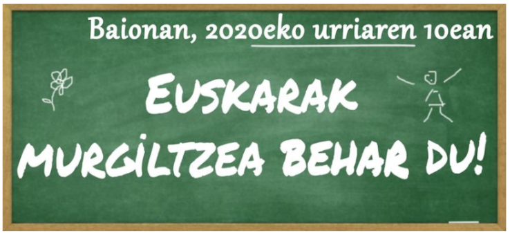 Euskarazko murgiltze-bidezko irakaskuntzaren alde, Baionako giza-katean 