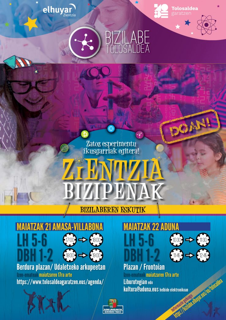 Zientzia-bizipenak Adunan eta Amasa-Villabonan