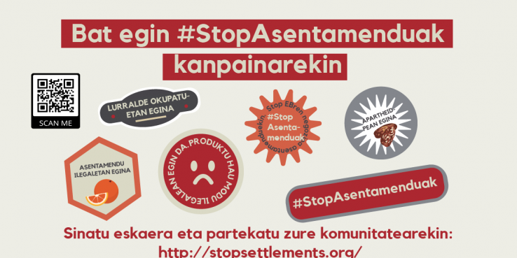 Abian da #StopAsentamenduekinMerkataritza Europako Herritar Ekimena