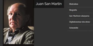 Juan San Martinen obra osoa digitalizatua