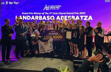 Landarbaso Abesbatza txapeldun 2nd Asia Choral Grand Prixen