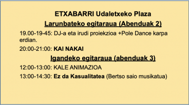 PLAZARA! kultur-saio ibiltariak Gorliz, Urduliz eta Etxebarri zeharkatuko ditu