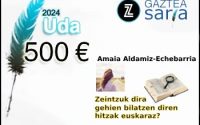 Amaia Aldamiz-Echebarriak irabazi du 2024ko Udako Zuzeu Gaztea Saria