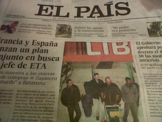 El País egunkaria, larunbateko alea